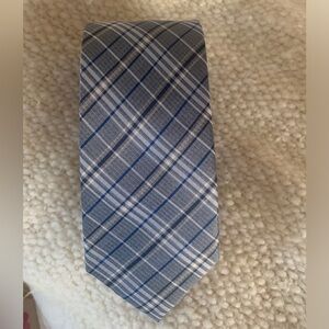 Haines & Bonner of London Blue Plaid Silk Tie